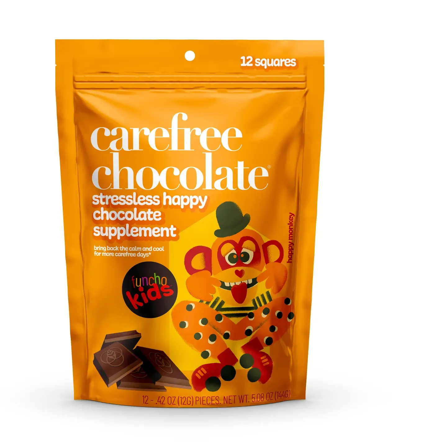 Funcho Kids Carefree Chocolate, 12 Pieces