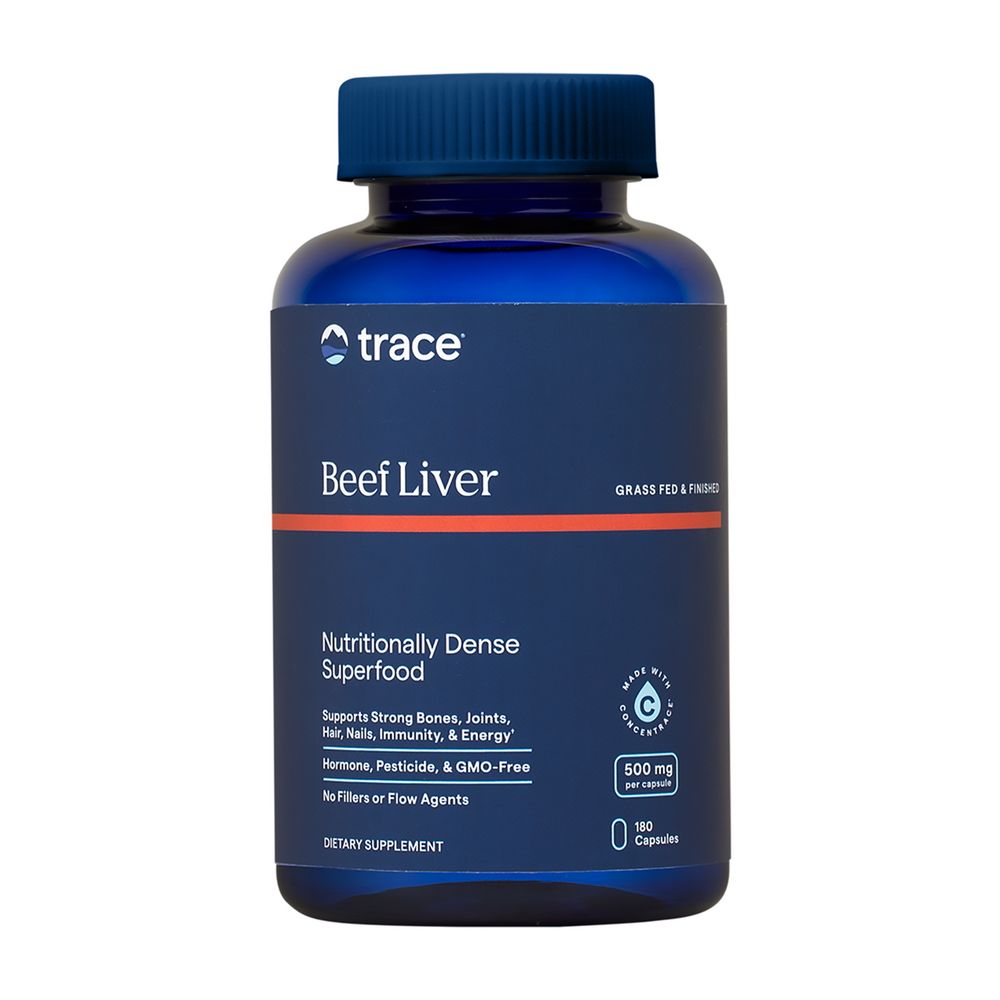 Trace Minerals Beef Liver, 180 Capsules
