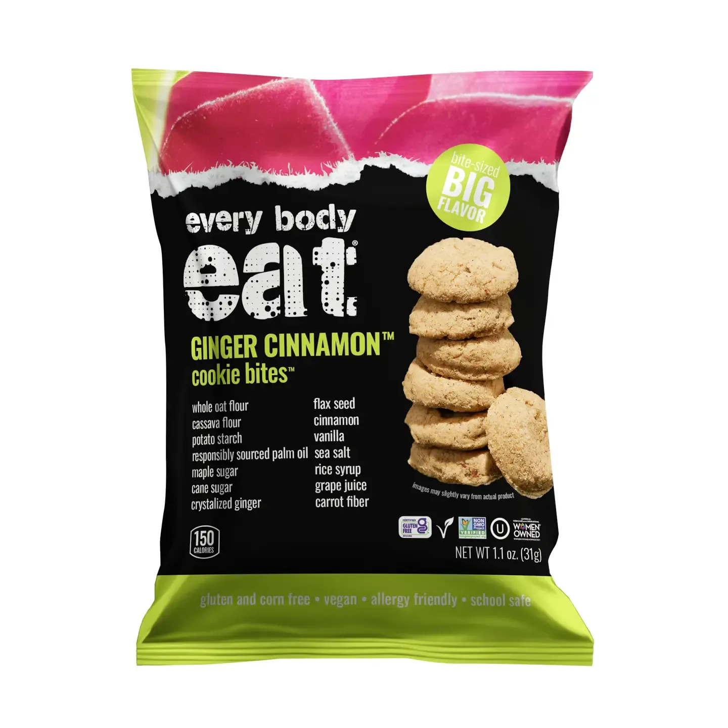 Every Body Eat Ginger Cinnamon Cookie Bites 1.1oz