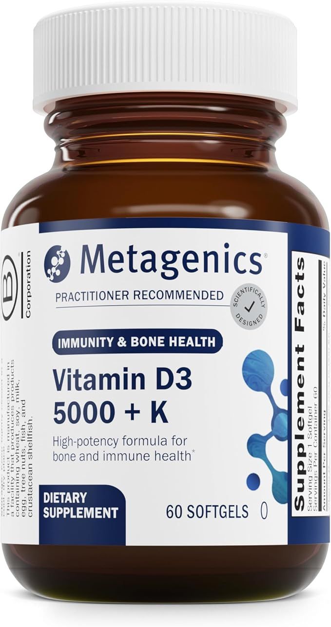 Metagenics Vitamin D3 5,000 + K, 60 Capsules