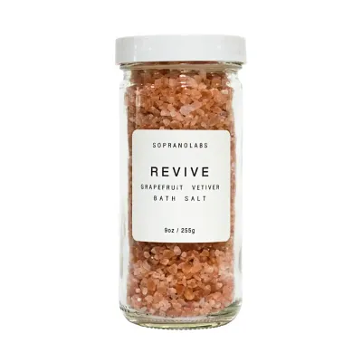 SopranoLabs Revive Grapefruit Vetiver Bath Salt, 9oz