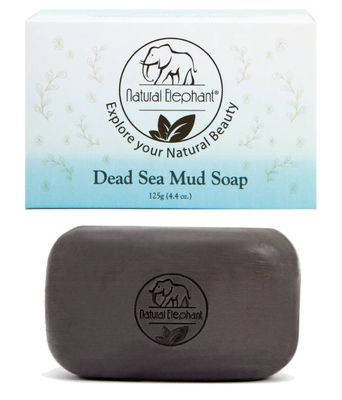 Natural Elephant Dead Sea Mud Soap, 1 Bar