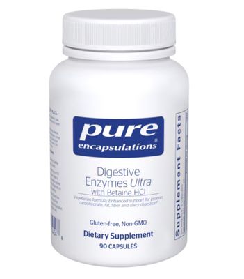 Pure Encapsulations Digestive Enzymes Ultra with Betaine HCl, 90 capsules