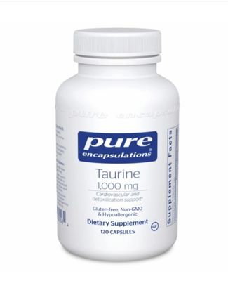 Pure Encapsulations Taurine 1,000 mg, 120 Capsules