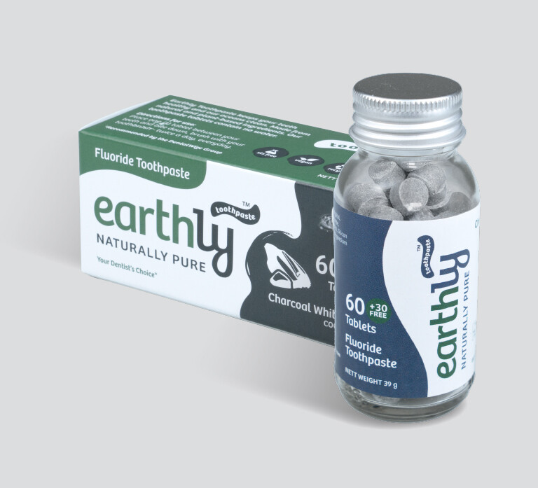 Earthly Toothbits - Charcoal Whitening (90 Bits)