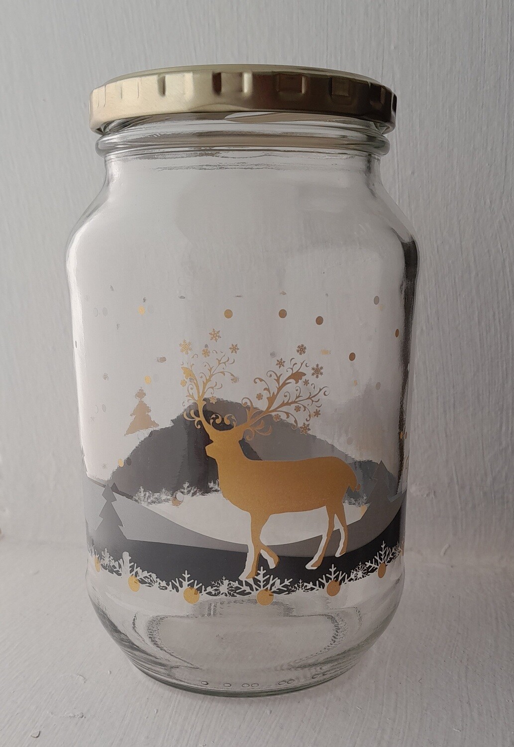 Reindeer Christmas Jar (1l)