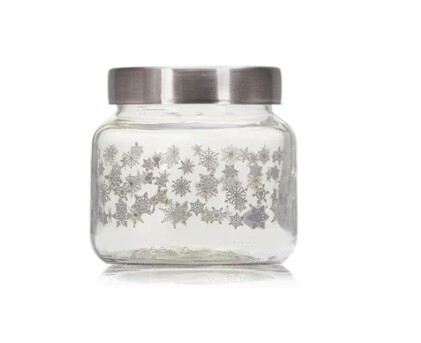 Snowflake Christmas Jar (500ml)