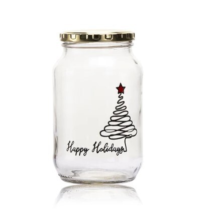 Tree Christmas Jar (1l)
