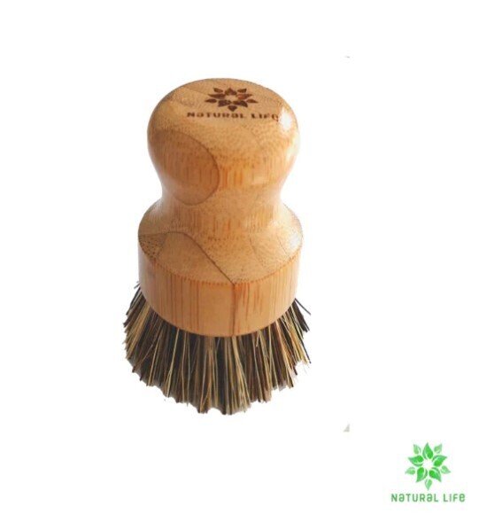 Bamboo Pot Scrubbing Brush
