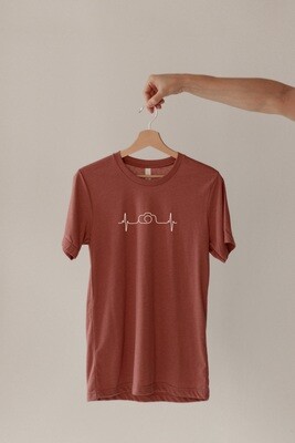 Camera Heartbeat, UNISEX Funny T-Shirt For Photographer, Cameraman, Videographer, Filmmaker, Gift Idea