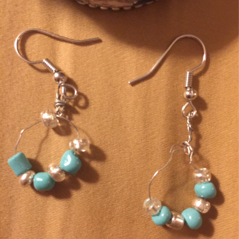beaded dangle earrings