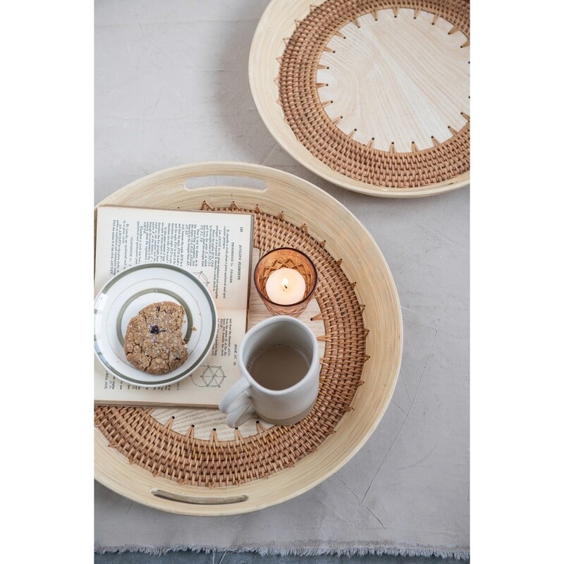 Decorative Tray w/ Handles / Set of 2