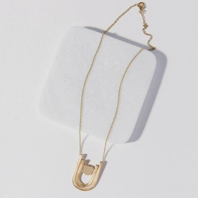 Brass Arches Necklace 17” Brass Arches Necklace 17”