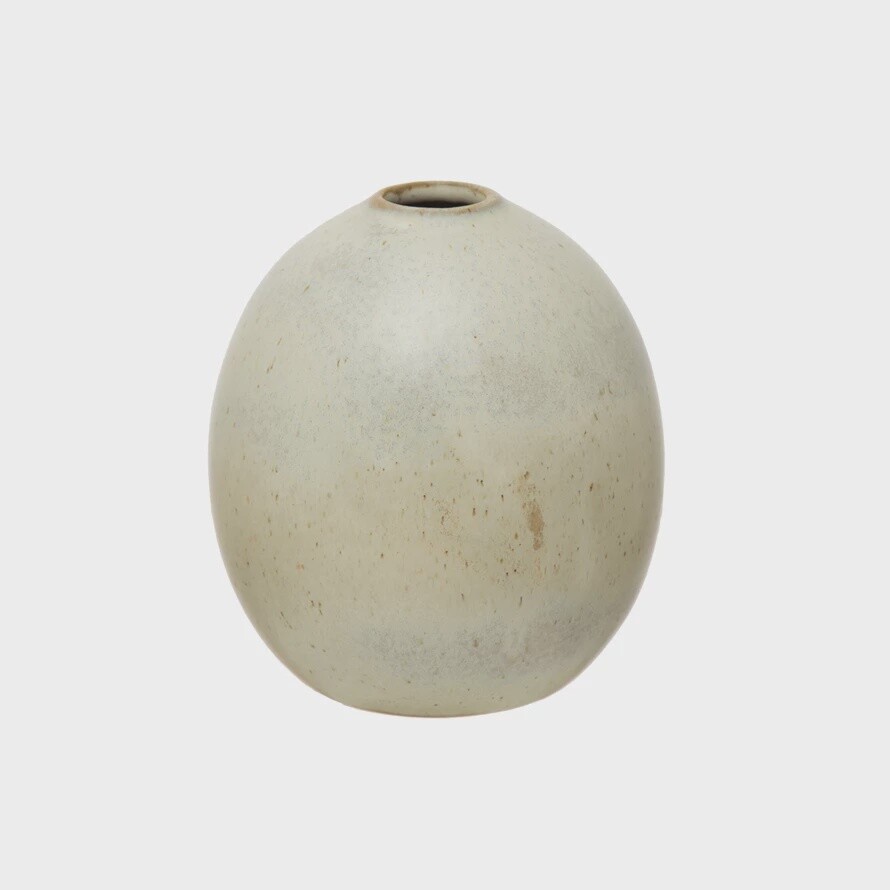 Stoneware Bud Vase / 3.5” x 4”