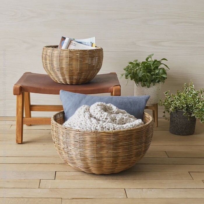 Liana Basket Rattan / Set of 2