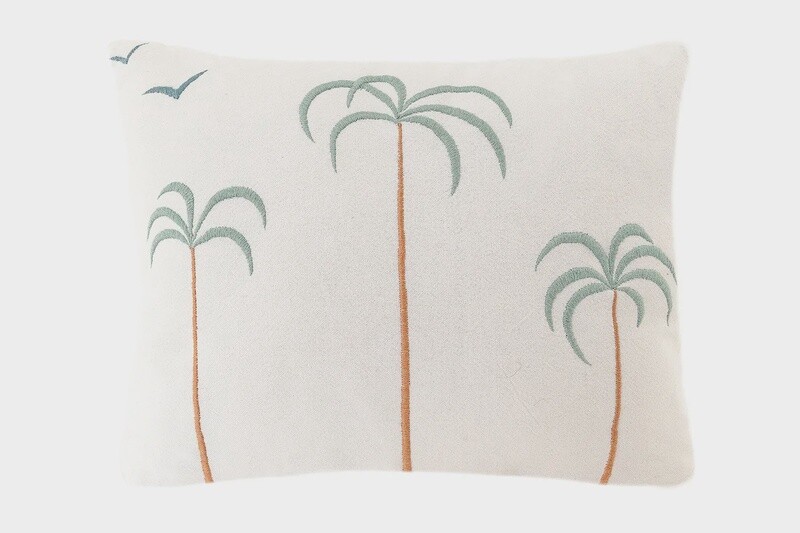 Hand Embroidered Cotton Pillow