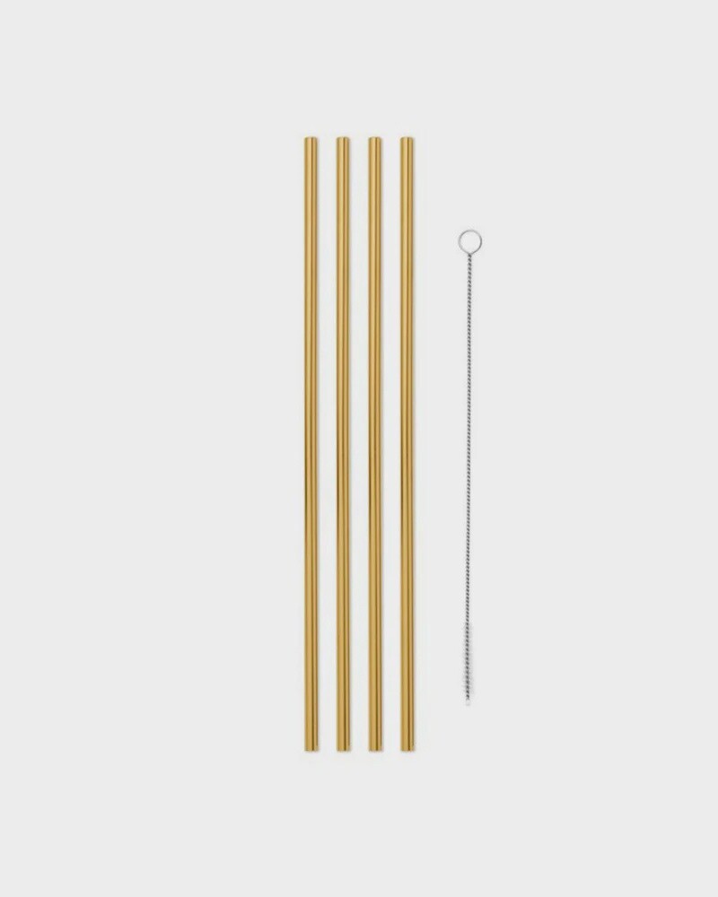 The Porter Straw / 10", Colour: gold