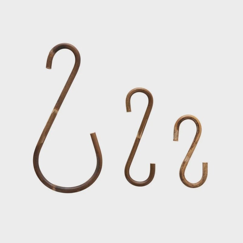 Rattan S-Hooks / Set of 3