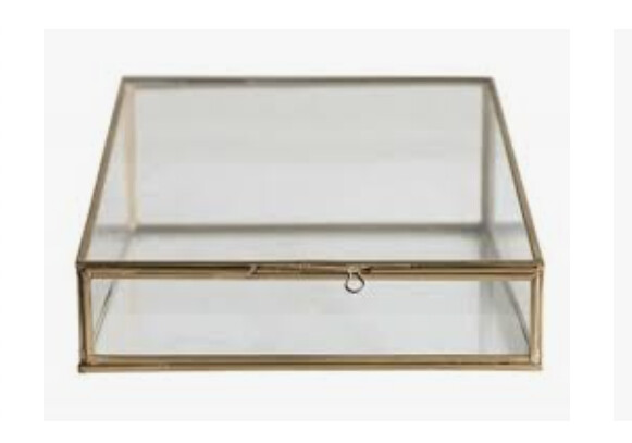 Brass & Glass Jewellery Box Brass & Glass Jewellery Box