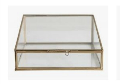 Brass & Glass Jewellery Box