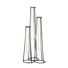 Vase w/ Glass Test Tubes