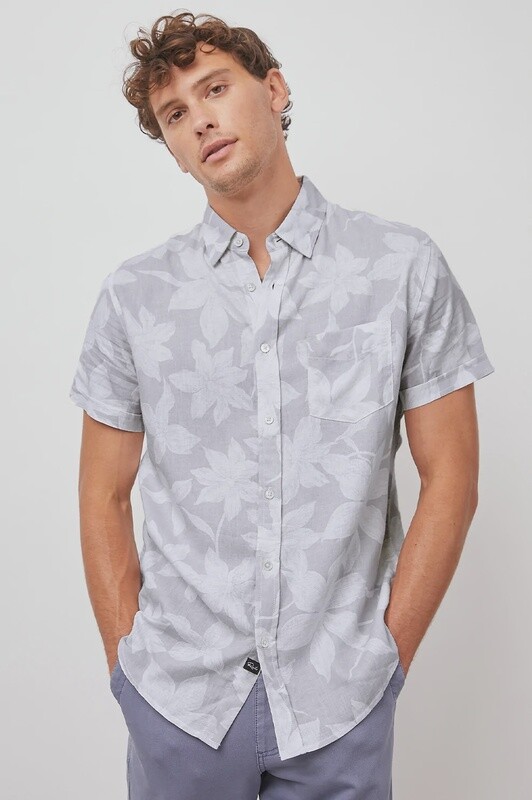 Carson Linen Shirt / Garden Sands