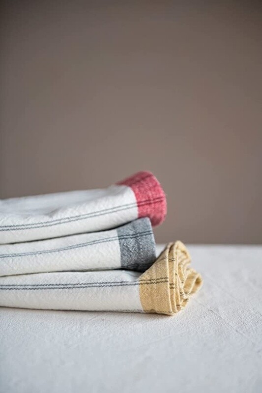 Cotton Tea Towels Multi / Set of 3