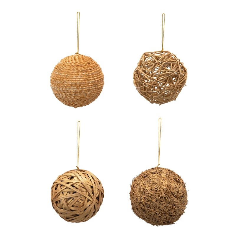 4" Hand Woven Ornament