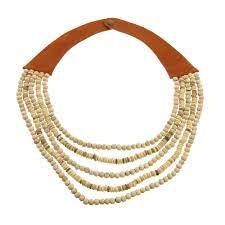 Obispo Necklace / Leather and Wood