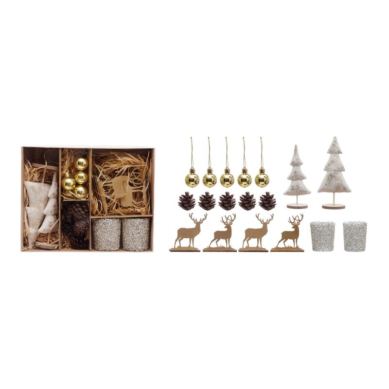 Christmas Tabletop Kit / Cotton Trees