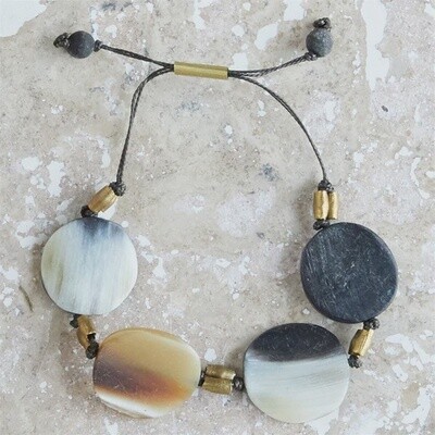 Disk Fishing Line Bracelet / Black