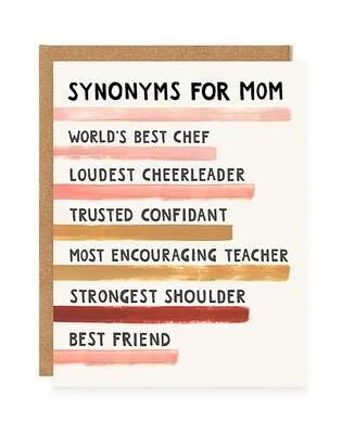 Greeting Card / Mother's Day Synonyms