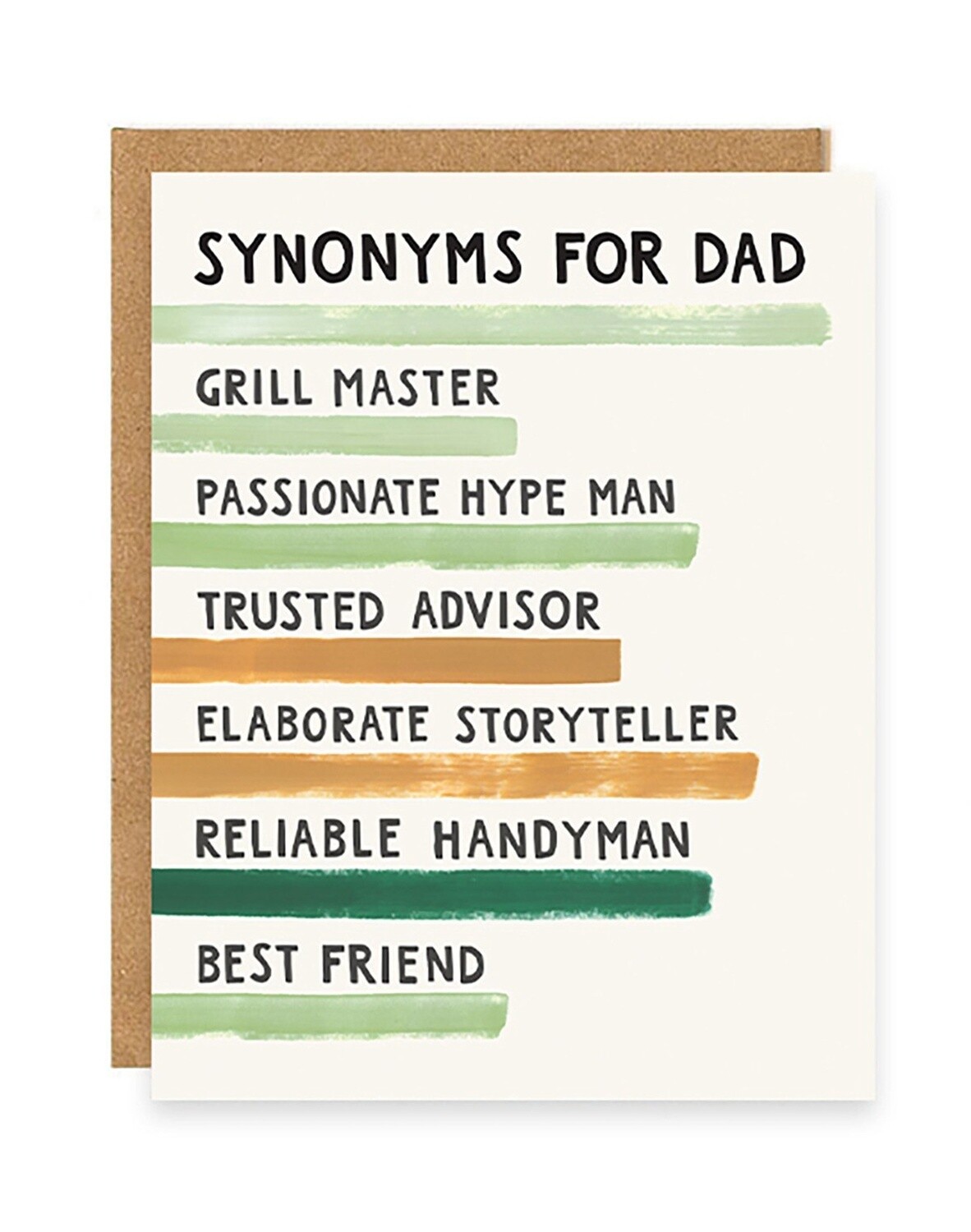 Greeting Card / Father's Day Synonyms
