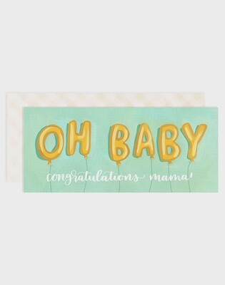 Greeting Card / Oh Baby Balloons