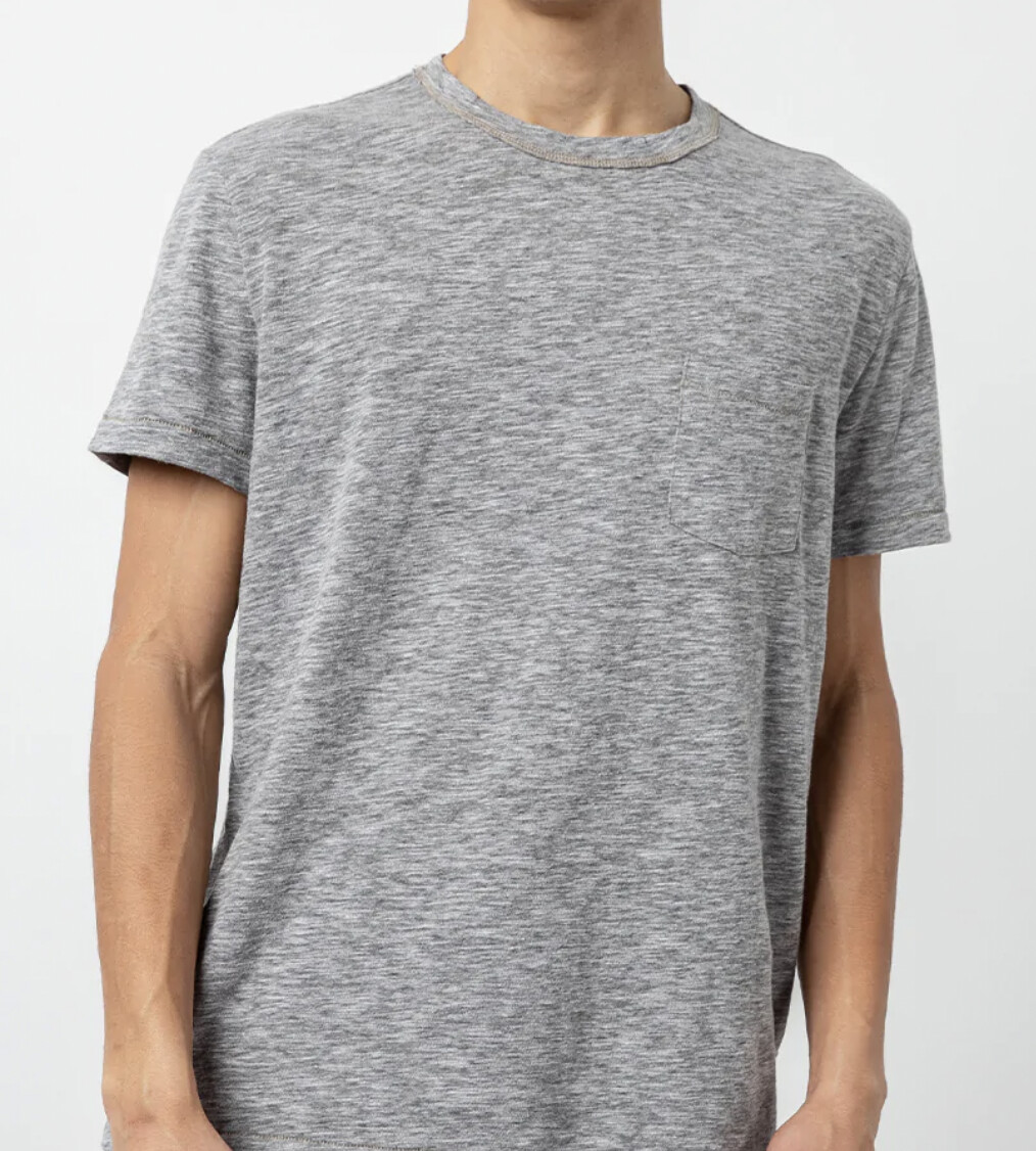 Skipper Cotton Tee, Colour: Heather Grey, Size: S