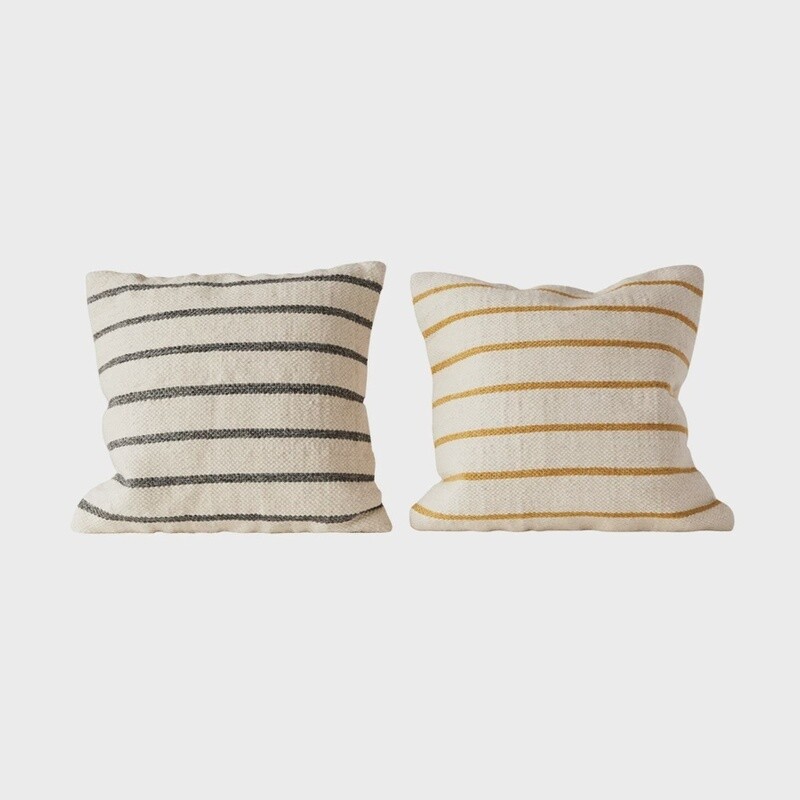 Wool Woven Striped Pillow 20"