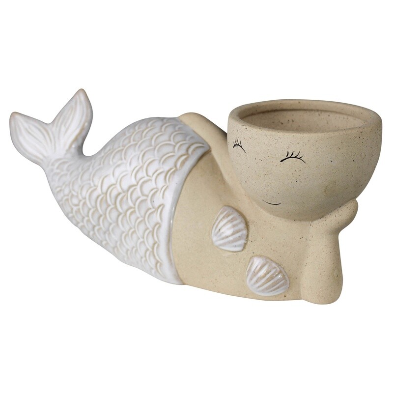 Mermaid Ceramic Cachepot