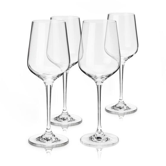 European Crystal Chardonnay Glasses / Set of 4