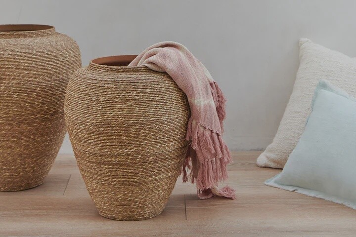 Natural Seagrass Rope Jar