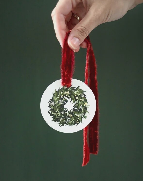 Wreath Gift Tags / Set of 12
