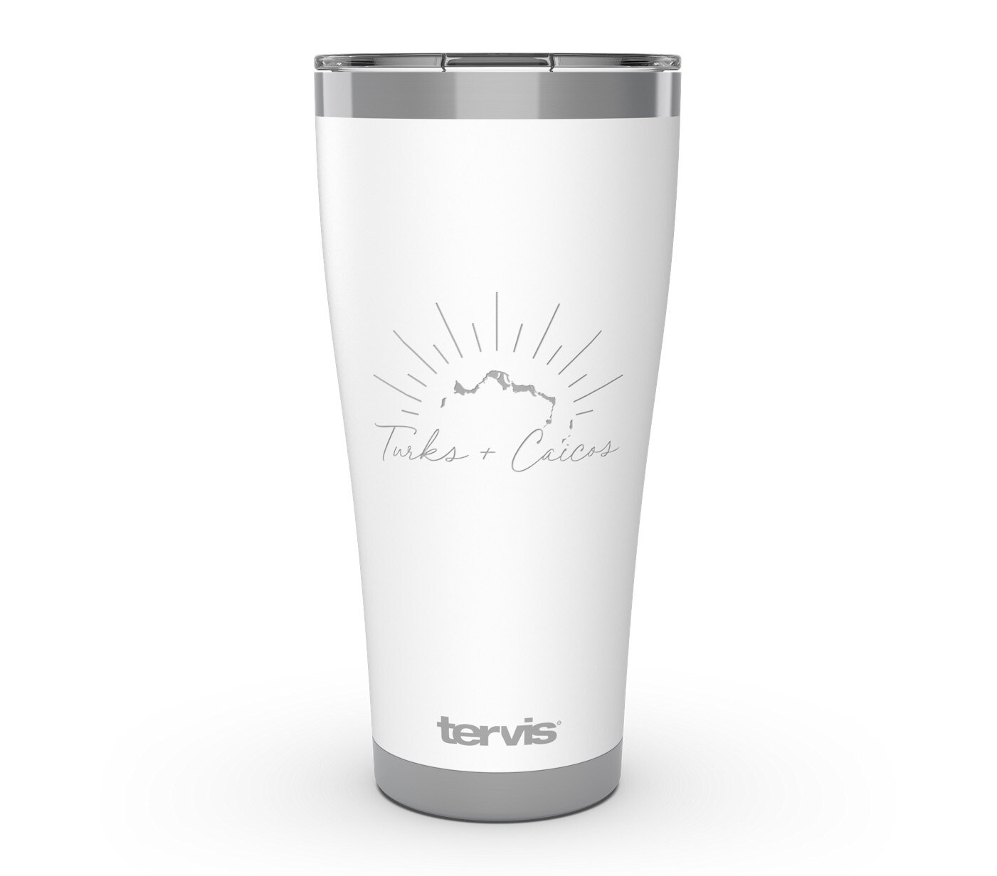 TCI Sunshine 30oz Stainless Tervis Tumbler, Colour: White