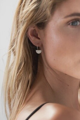 Fan Earrings / Silver