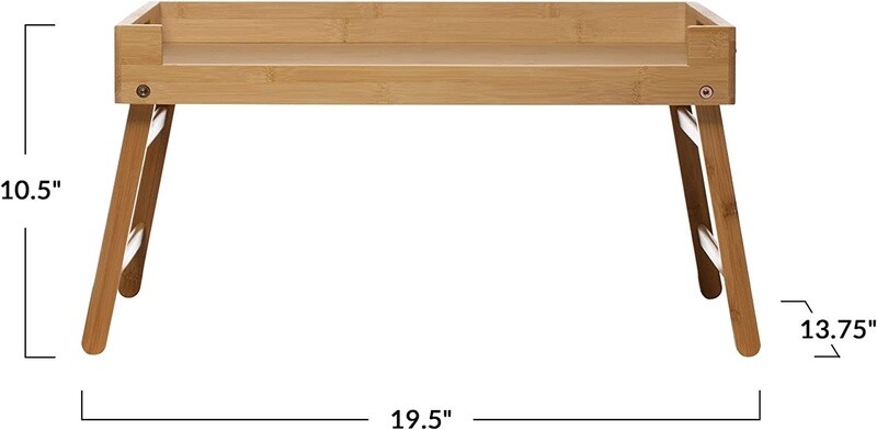 Bamboo Folding Bed Tray