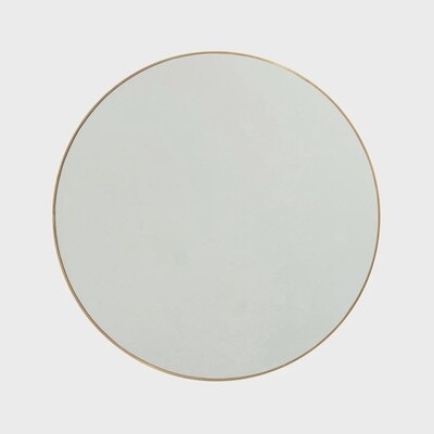 Brass Framed Round Wall Mirror Brass Framed Round Wall Mirror