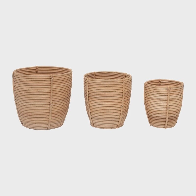 Rattan Baskets / Set of 3