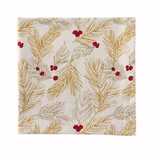 Napkin / Metallic Sprig