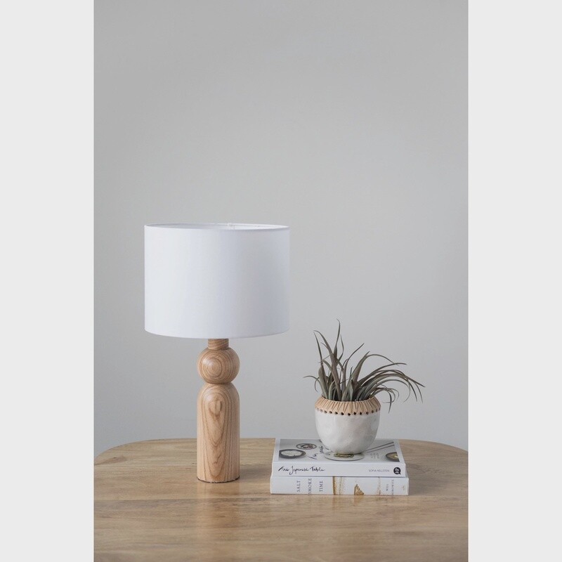 Small Stoneware Planter with Rattan Stitching