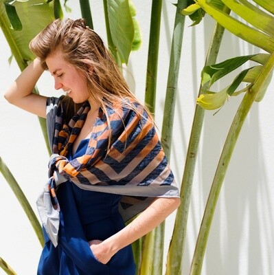 Sea Sage Scarf / Sunset