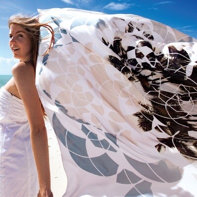 Sea Sage Scarf - Palms