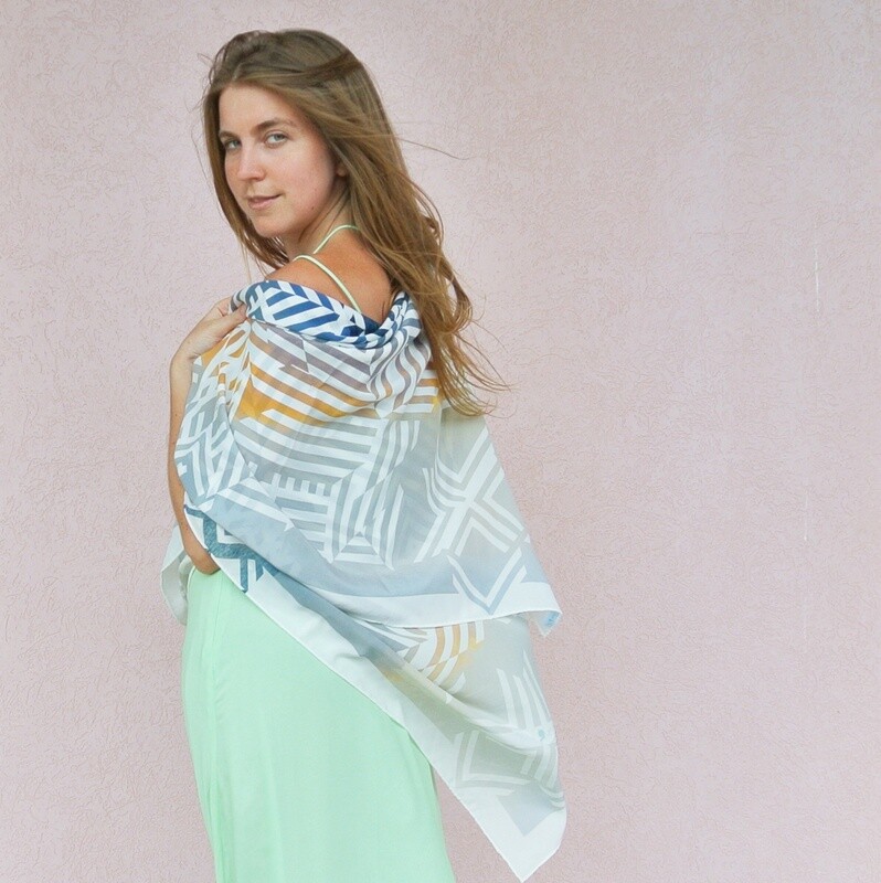 Sea Sage Scarf / Dusk